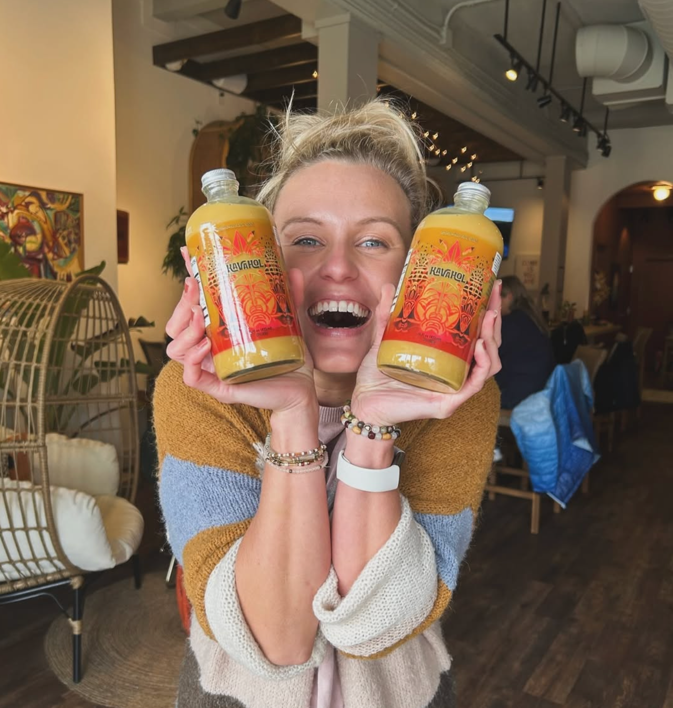 ️️Kavahol - Alcohol-Free Kava Spirit, Fiery Ginger Flavor, 10 Servings