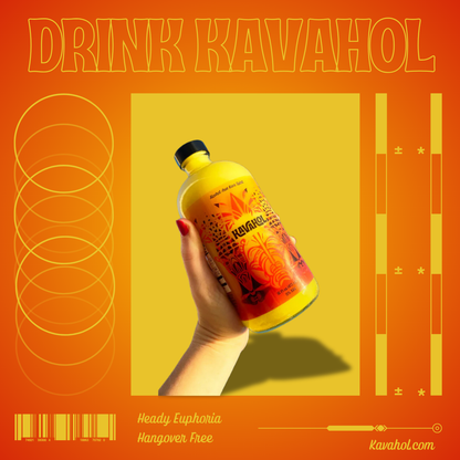 ️️Kavahol - Alcohol-Free Kava Spirit, Fiery Ginger Flavor, 10 Servings