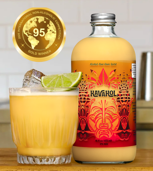 ️️Kavahol - Alcohol-Free Kava Spirit, Fiery Ginger Flavor, 10 Servings