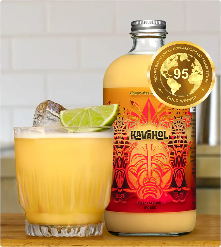 ️️Kavahol - Alcohol-Free Kava Spirit, Fiery Ginger Flavor, 10 Servings