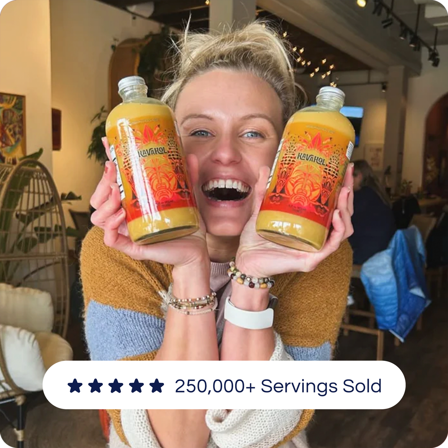 ️️Kavahol - Award-winning Kava Spirit, Fiery Ginger Flavor, 10 Servings (0.0% ABV)